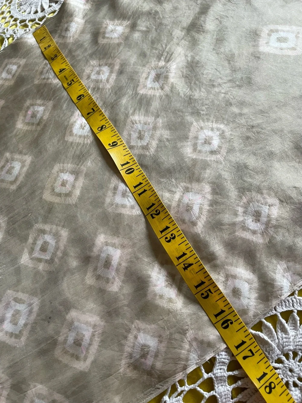 Hand made silk scarf
